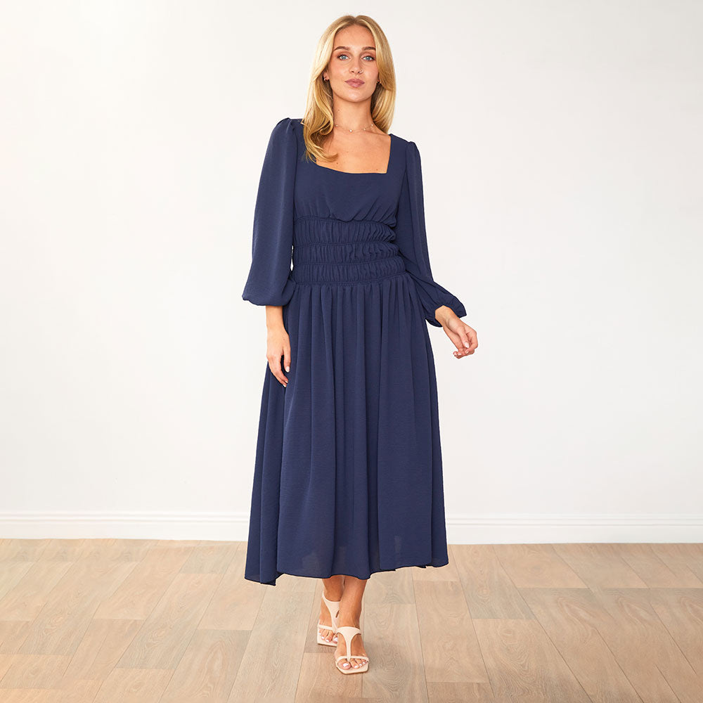 Evelyn Dress (Navy)