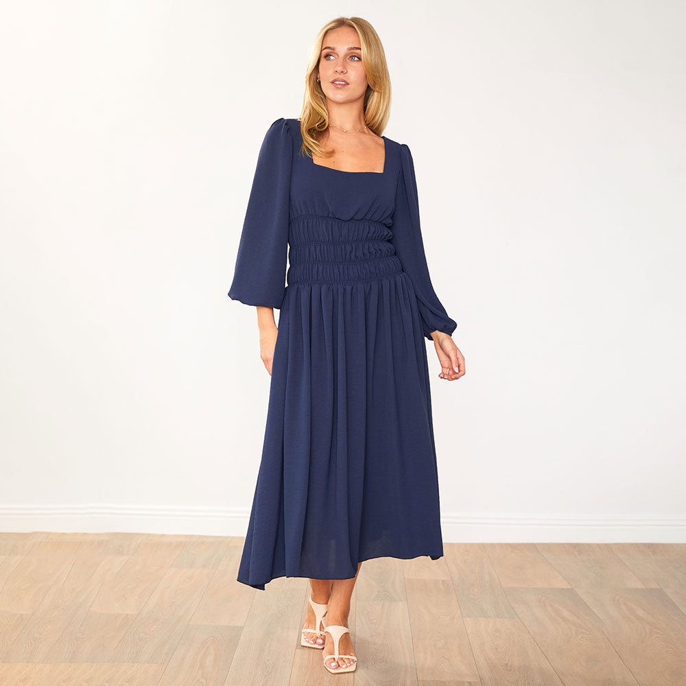 Evelyn Dress (Navy)