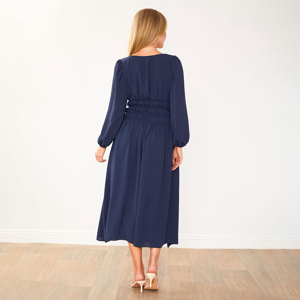 Evelyn Dress (Navy)
