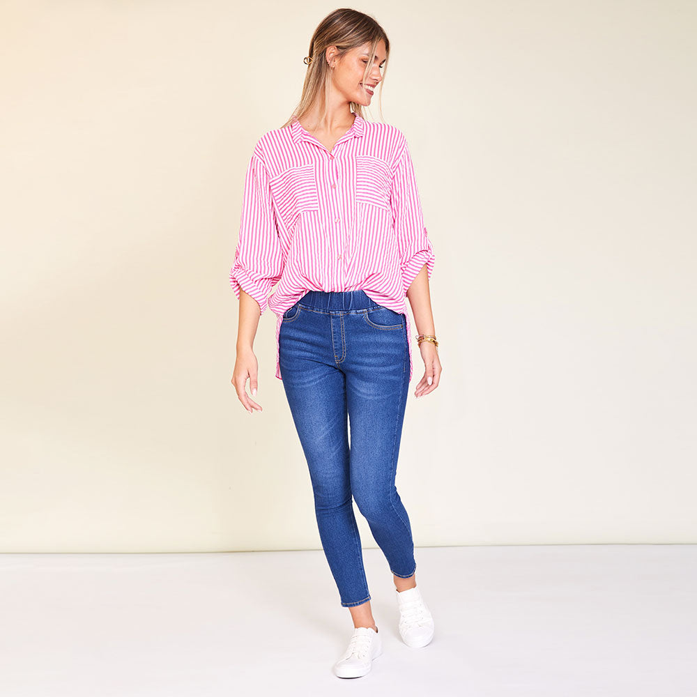 Louis Shirt (Pink stripe)