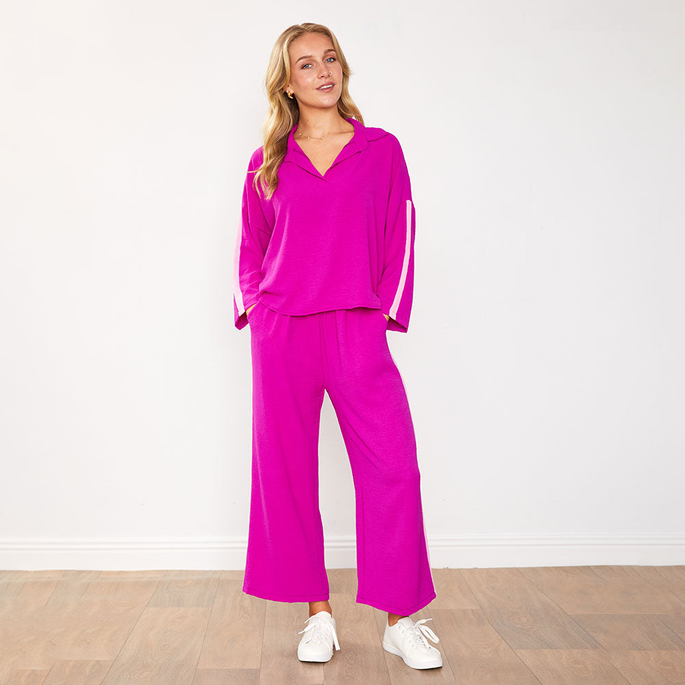 Clara Co-Ord (Berry/Pink)