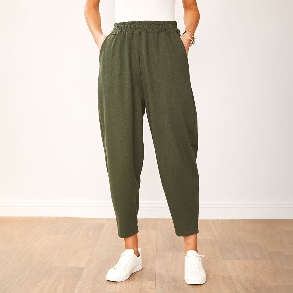 Blaire Trousers (Khaki) - The Casual Company