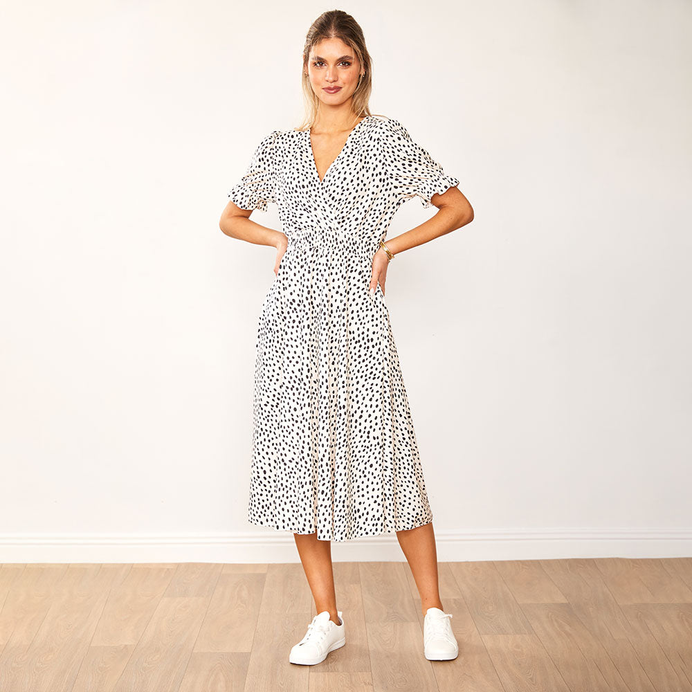 Belle Dress (Black Polka Dot) - The Casual Company