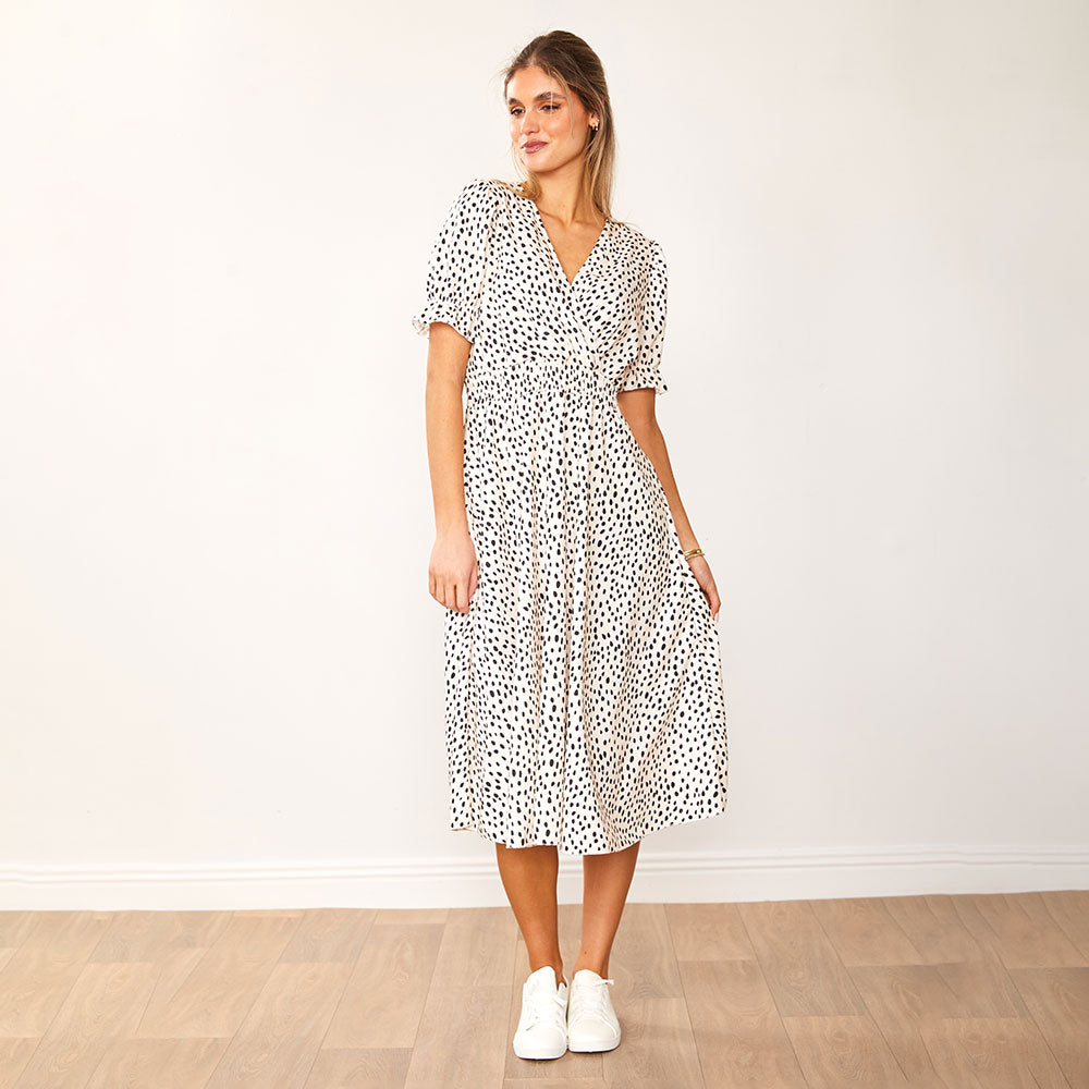 Belle Dress (Black Polka Dot) - The Casual Company