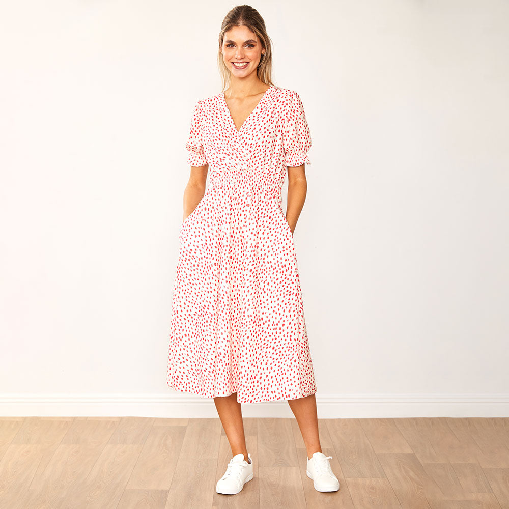 Belle Dress (Red Polka Dot) - The Casual Company
