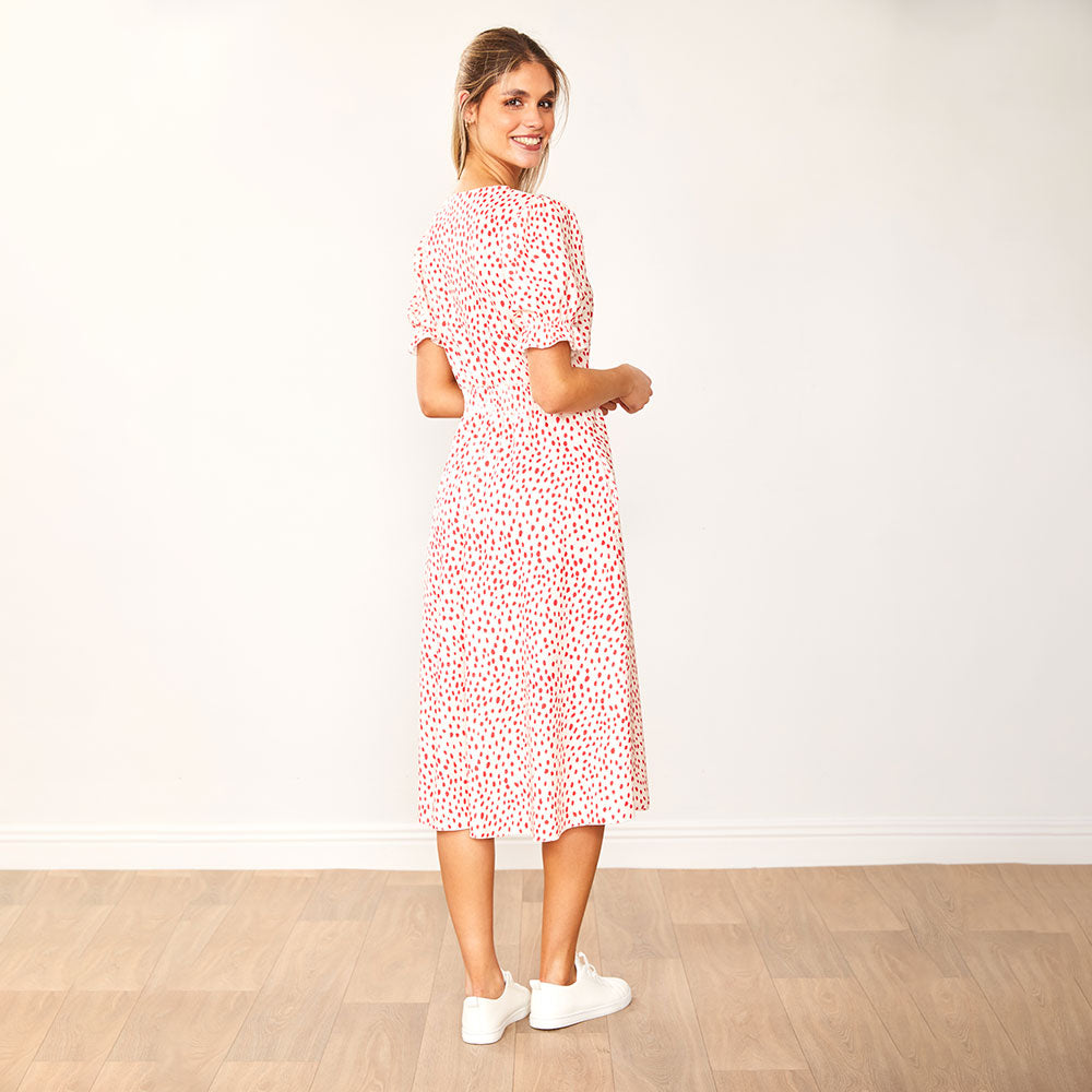 Belle Dress (Red Polka Dot) - The Casual Company
