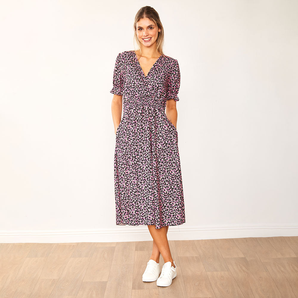Belle Dress (Black Rose) - The Casual Company