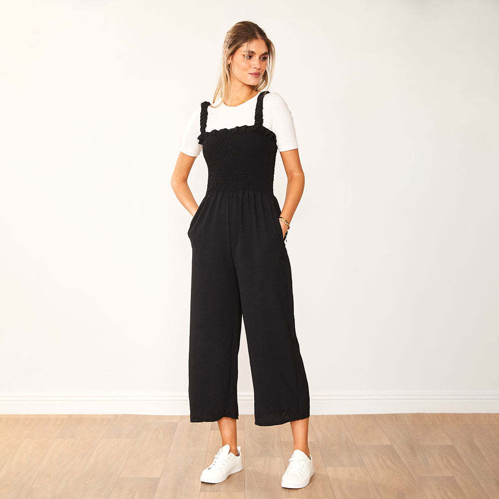 Kyle Jumpsuit Black & Navy (2 for €68)