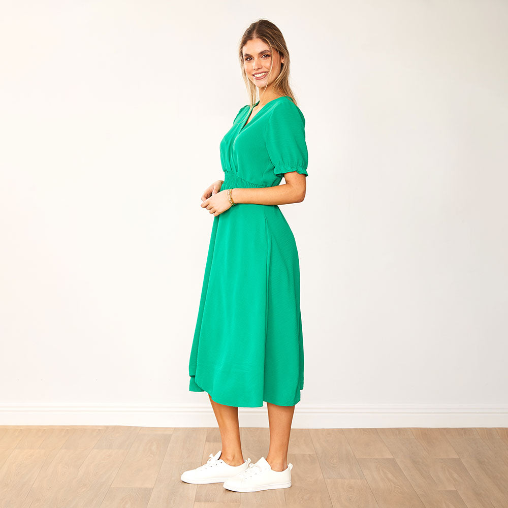 Belle Dress (Green) - The Casual Company