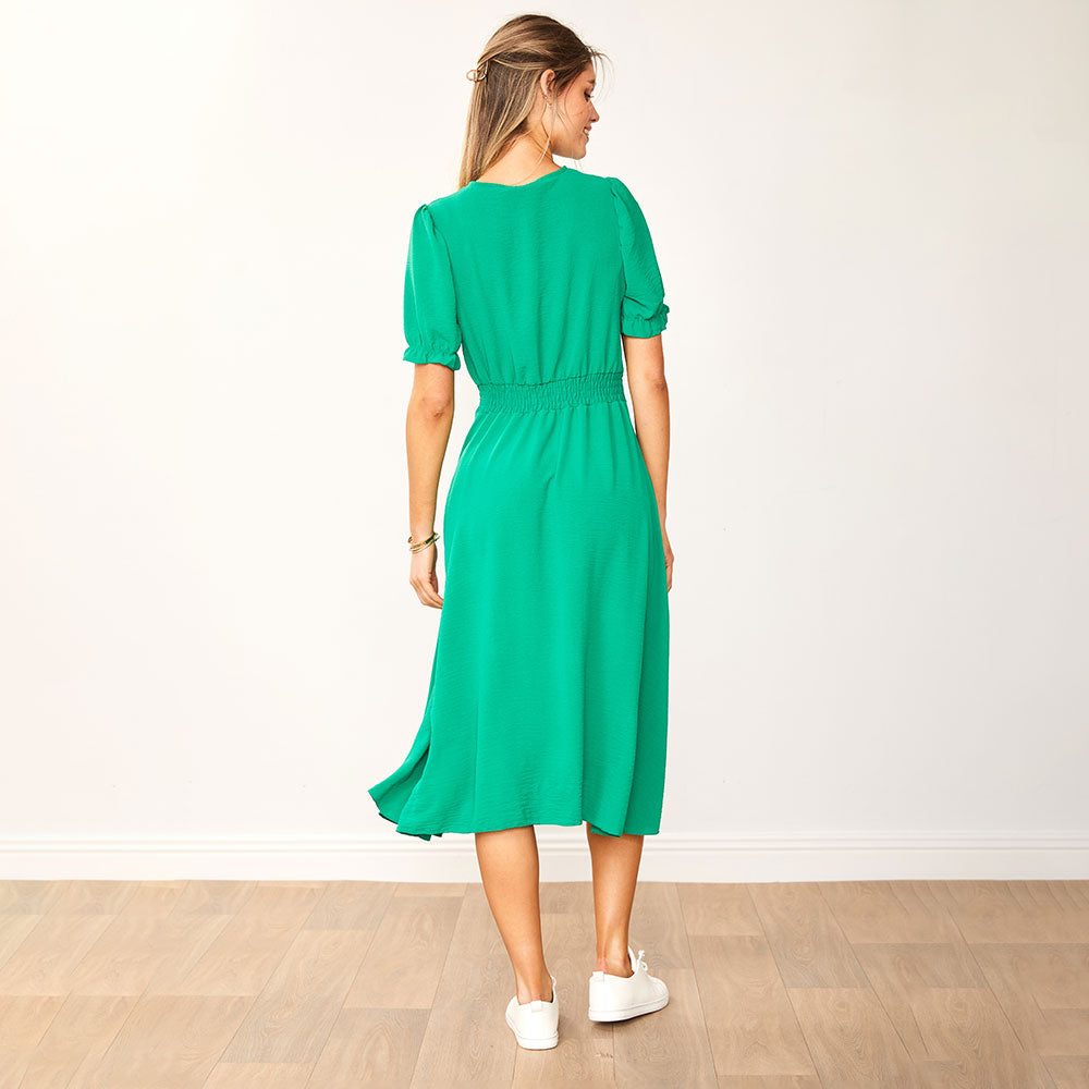 Belle Dress (Green) - The Casual Company