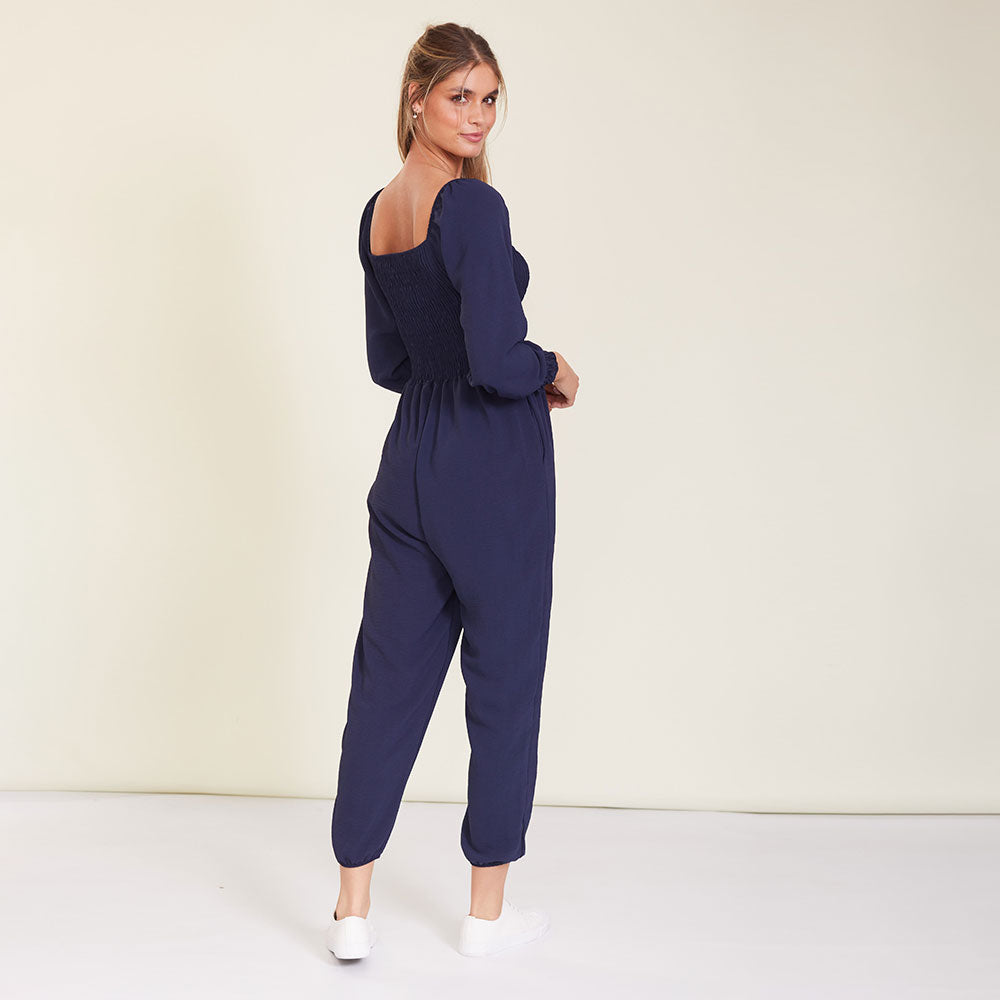 Navy store jumpsuit casual