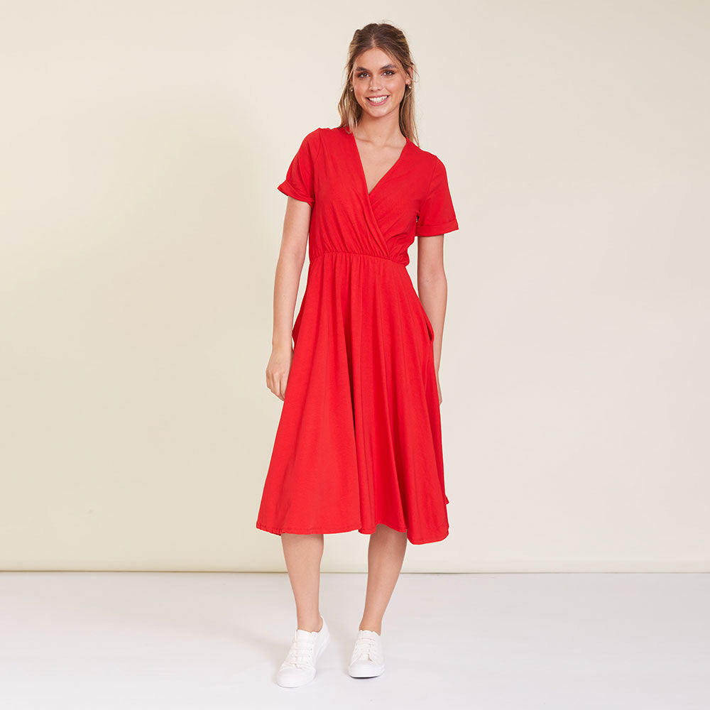 Archie Dress (Red) - The Casual Company