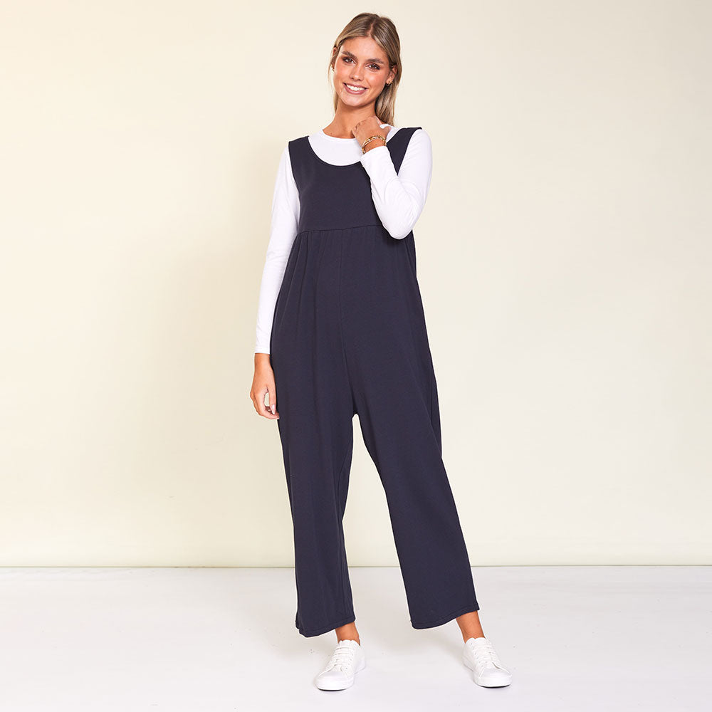 Navy store jumpsuit casual