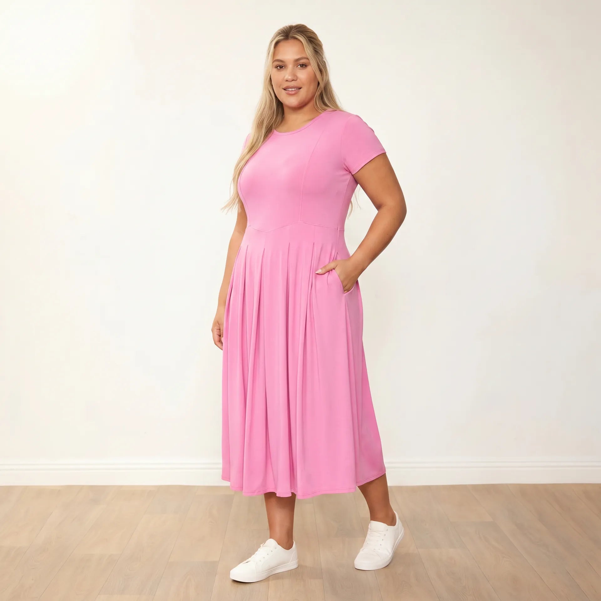 Polly Dress in pink – women's dress – view 7