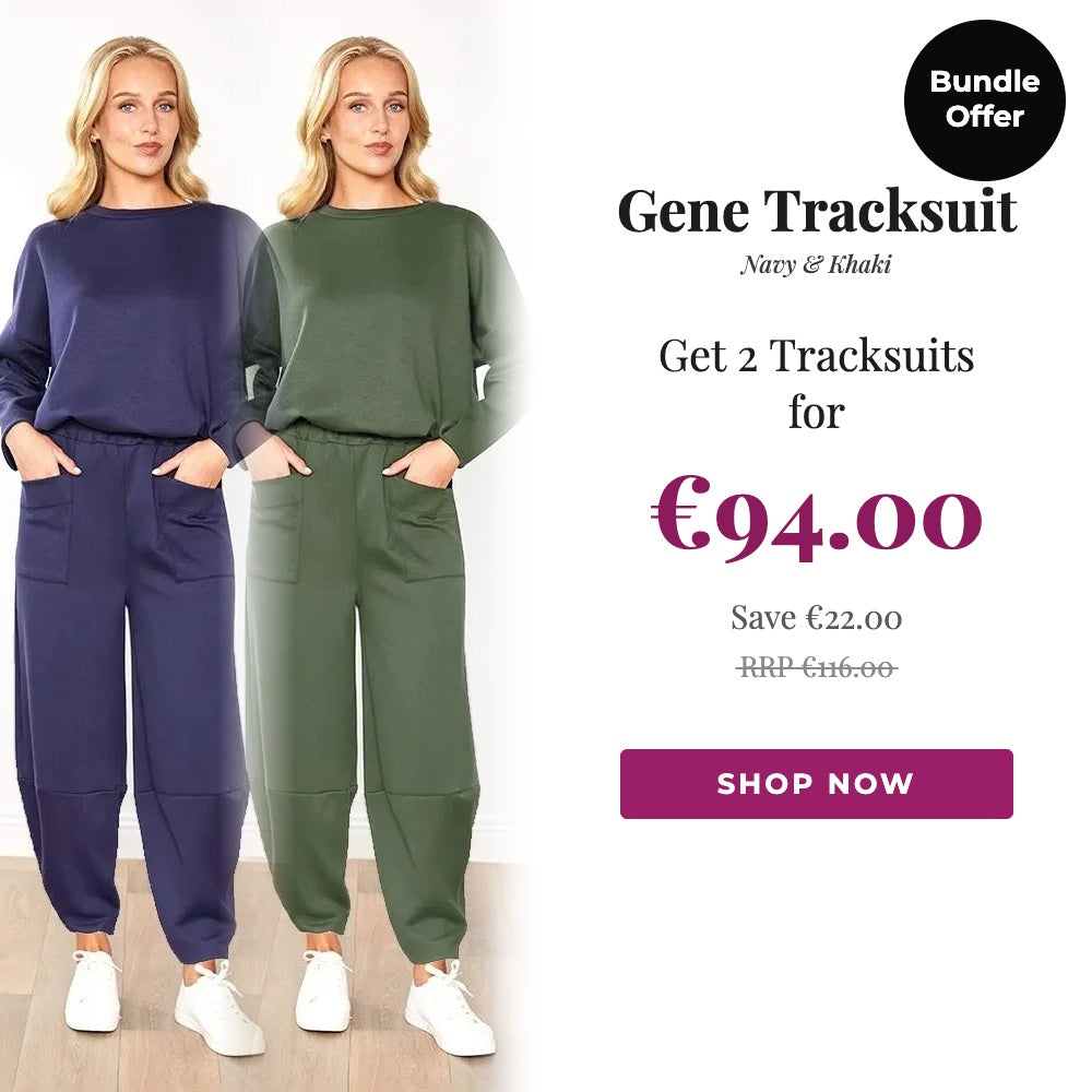 Gene Tracksuit Bundle Offer – Navy & Khaki, get 2 tracksuits for €94