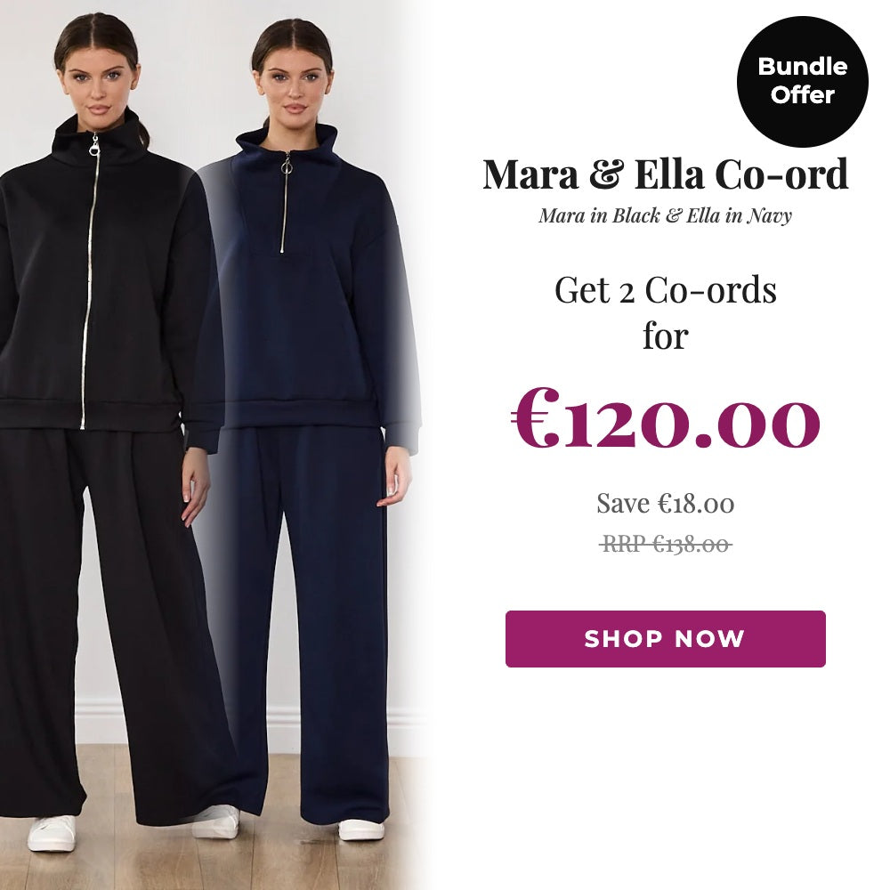 Mara & Ella Co-ord Black & Navy Bundle Offer, 2 for €120