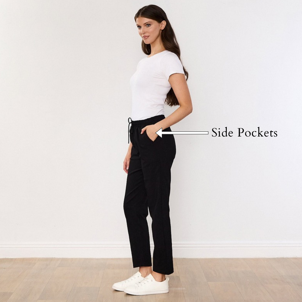 Stella Jogger (Black) - Side Pockets