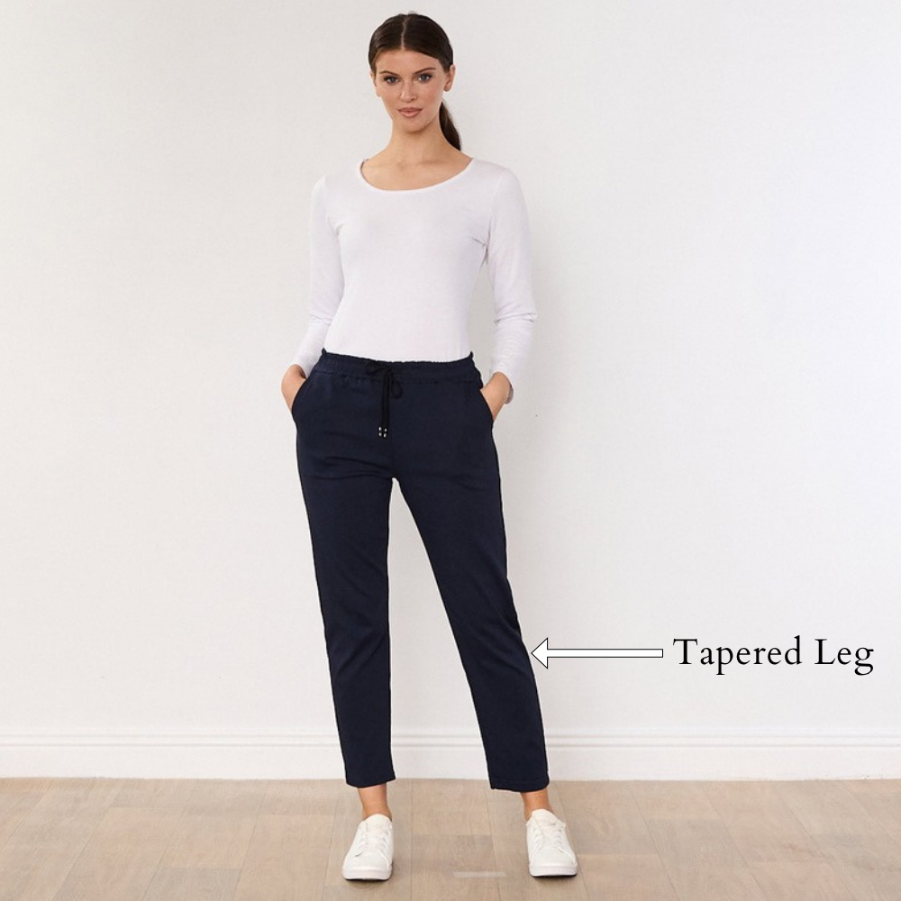 Stella Jogger (Navy) - Tapered Leg