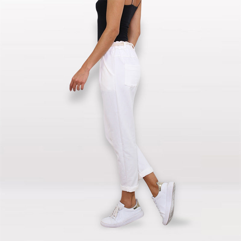 Jessica Jogger Trousers White