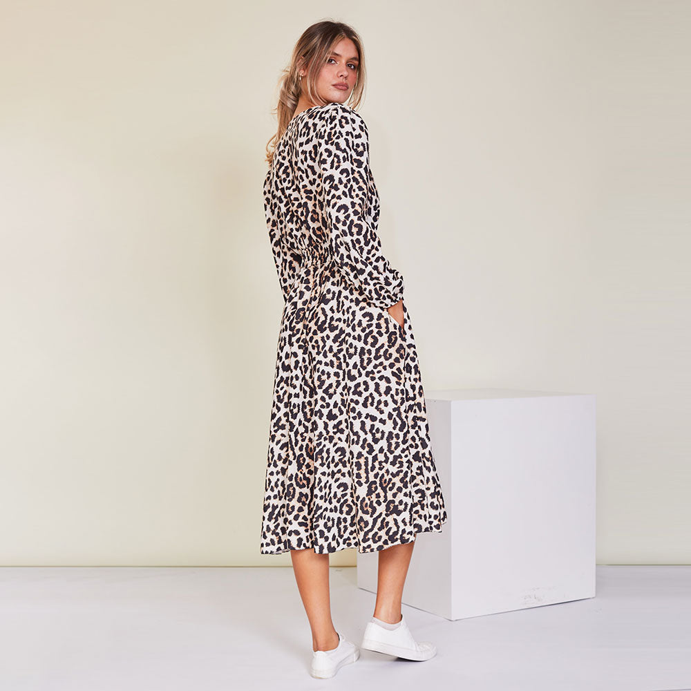 Caitlin Dress (Leopard)