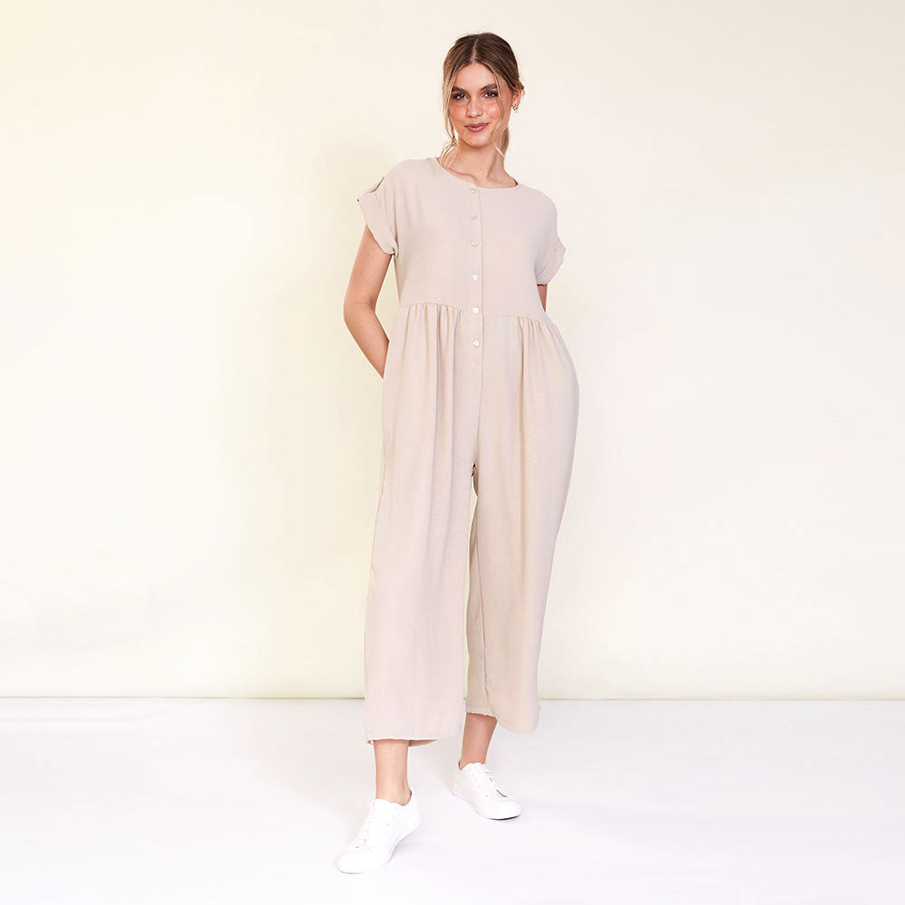 Julia Jumpsuit (Beige)