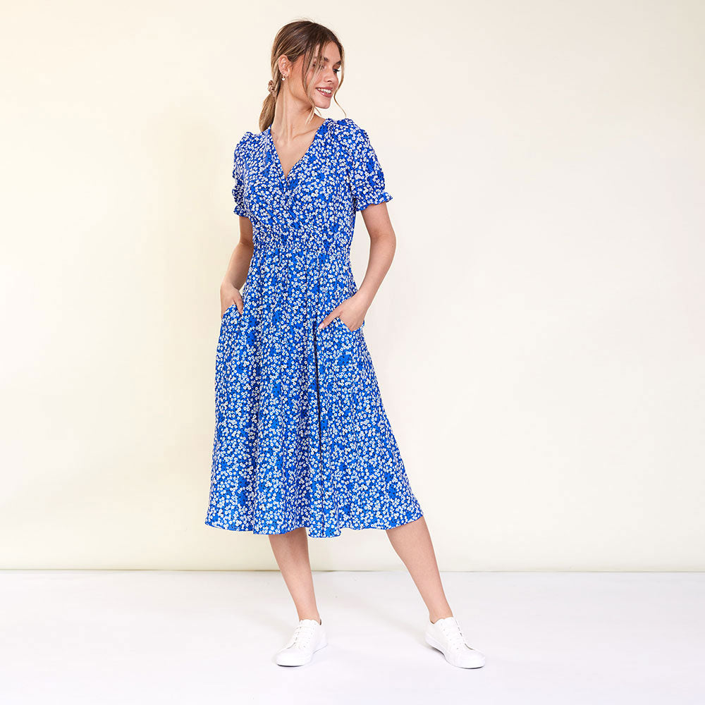 Blue daisy clearance dress