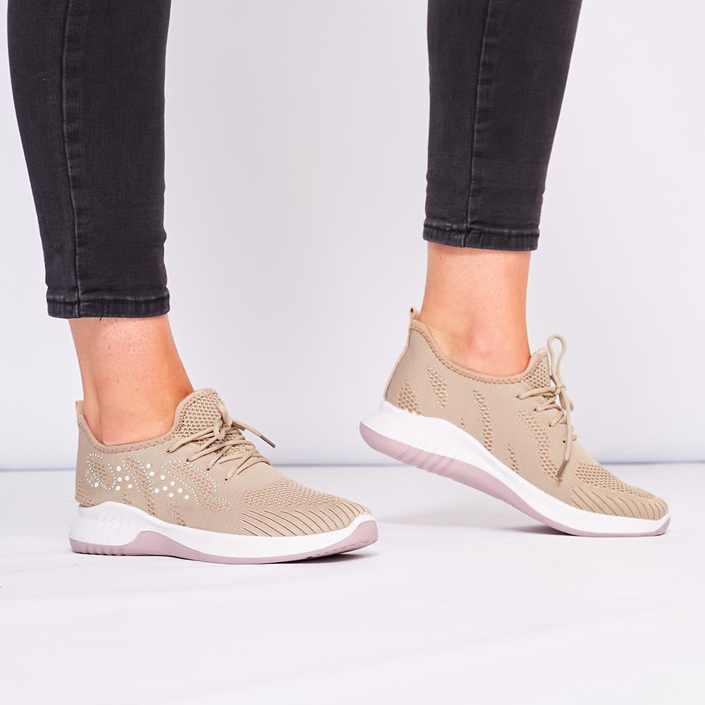 Bali Trainers (Beige) - The Casual Company