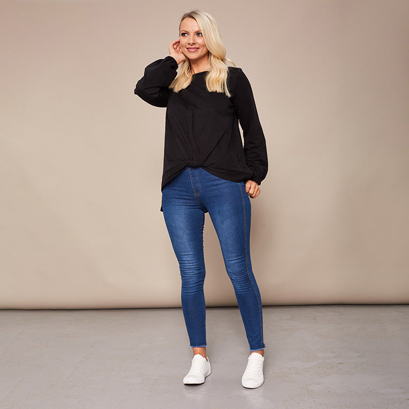 Joanne Knot Jumper Black