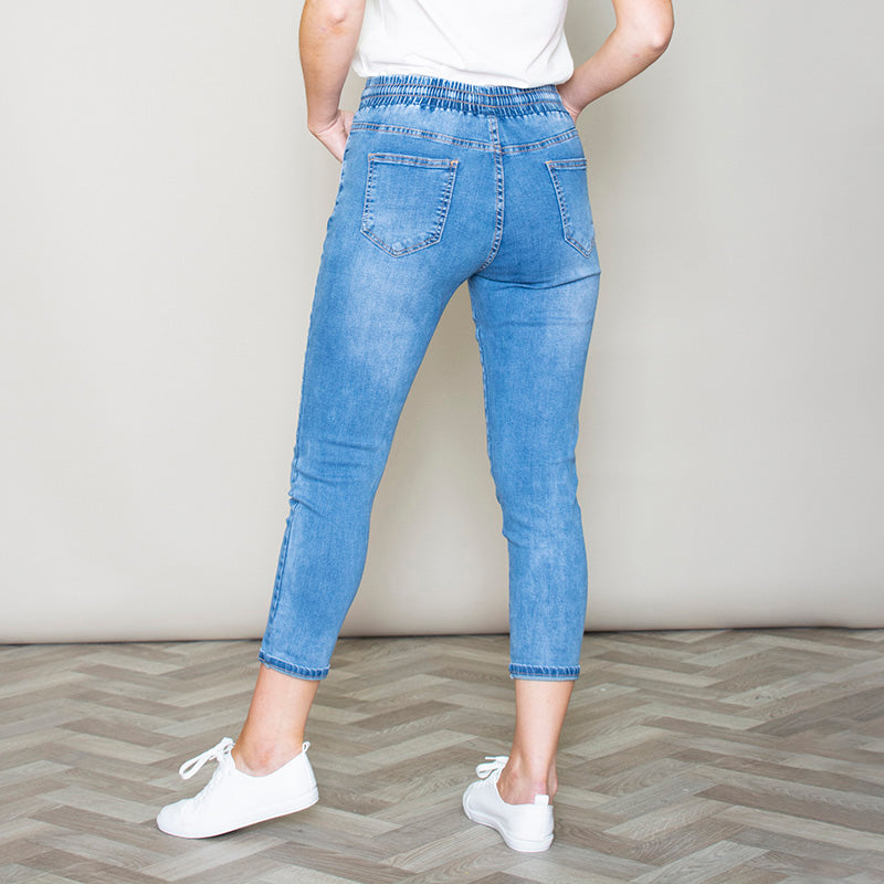 Relaxed skinny cropped on sale jeans