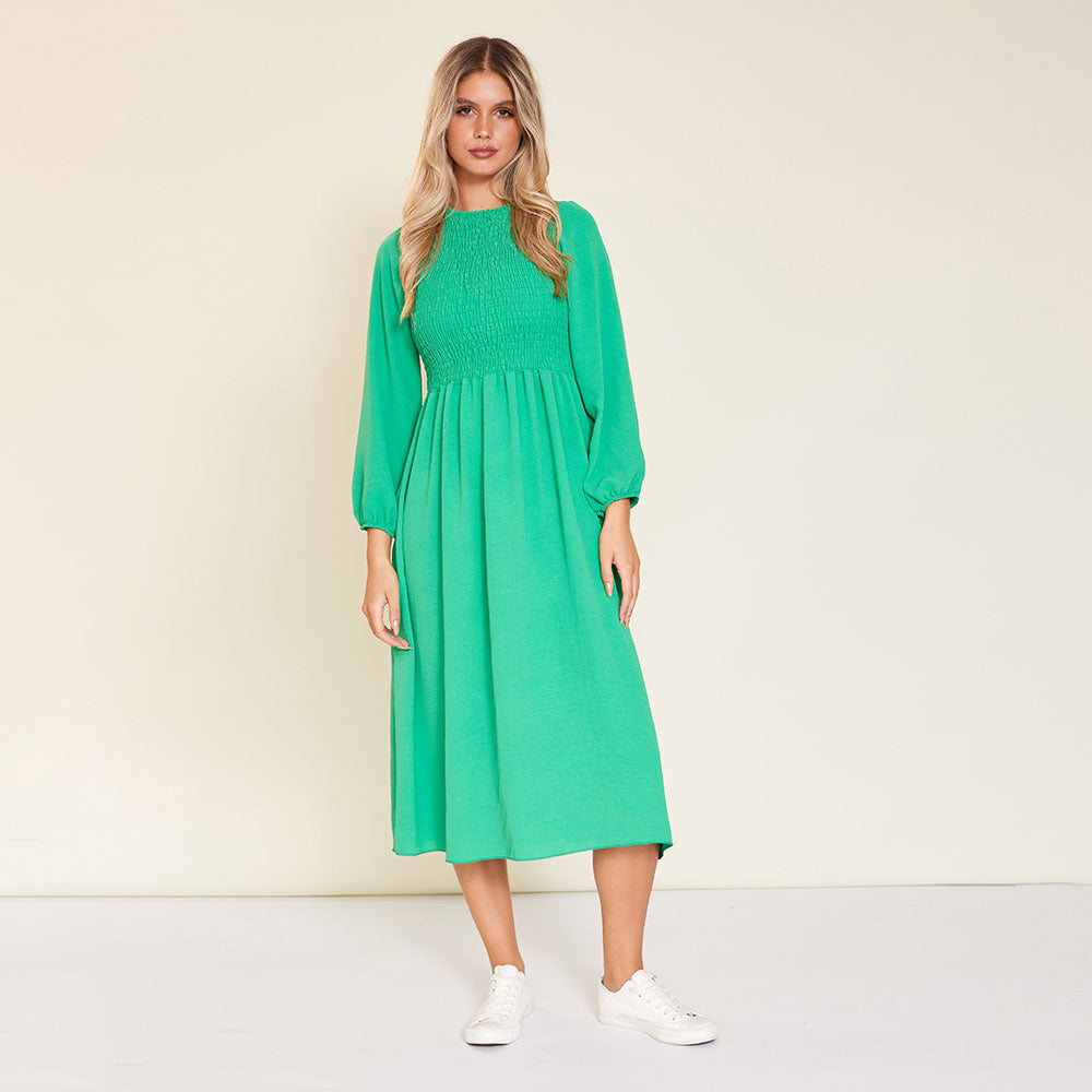 Aniston Dress (Green) - The Casual Company