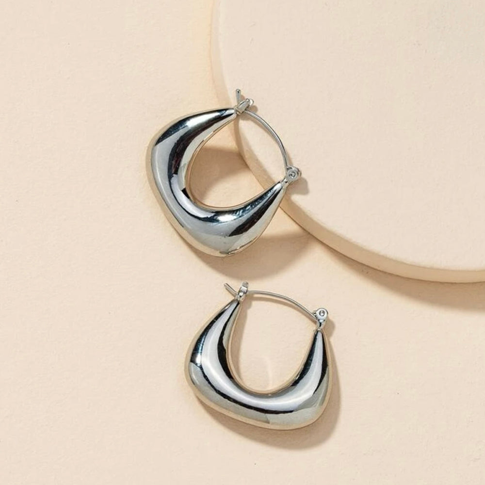 Sarina Hoop Earrings (Silver)