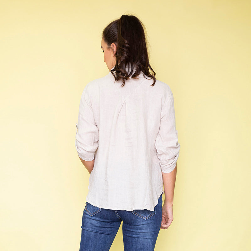 Carrie Cotton Shirt (Dove Grey)