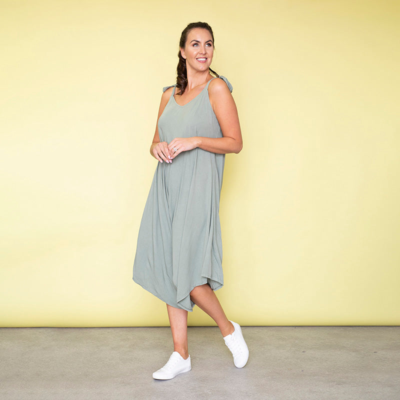 Frankie Relaxed Fit Jumpsuit (Khaki)