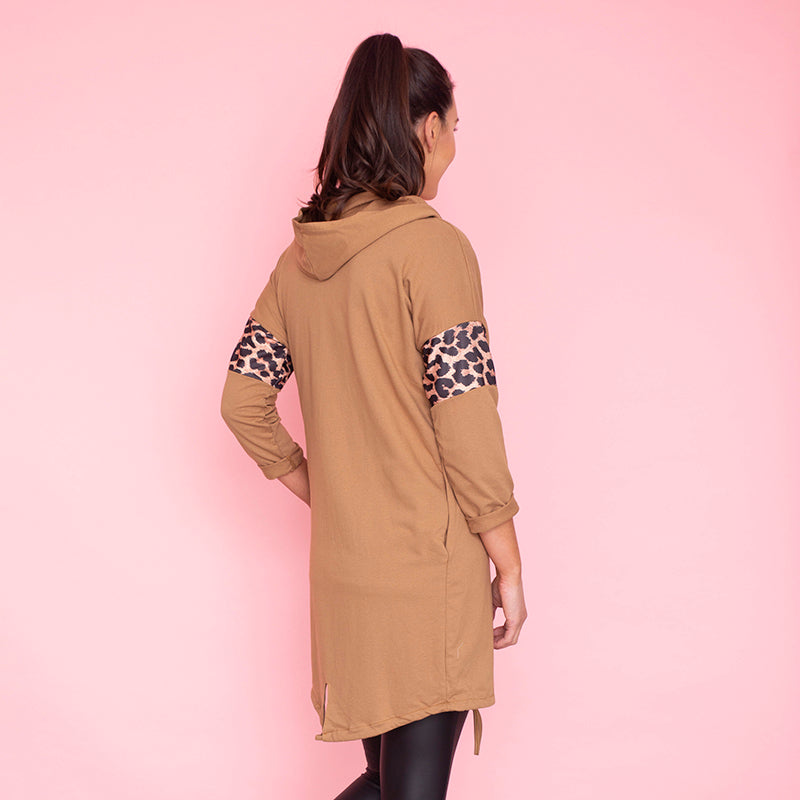 Rosie Leopard Hoody (Butterscotch)