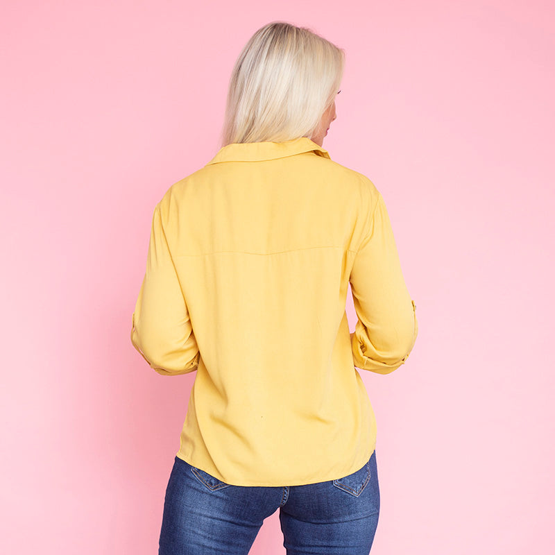Elenor Pocket Shirt (Mustard)