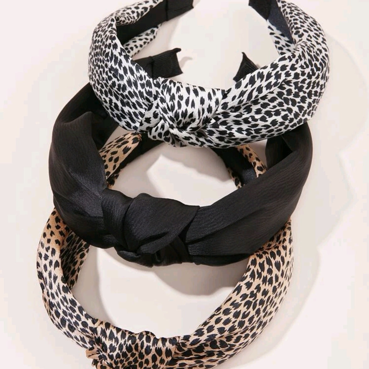 3pcs Leopard Knot Hairband