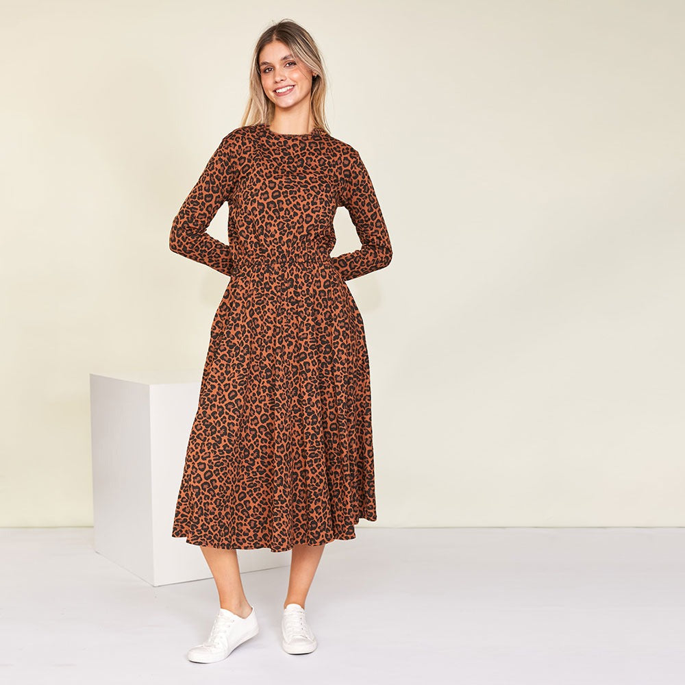 Mollie Dress (Leopard)