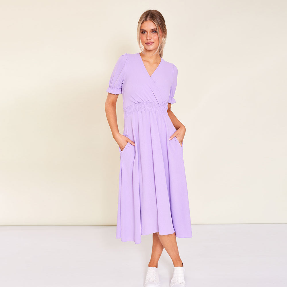 Belle Dress (Lilac) - The Casual Company