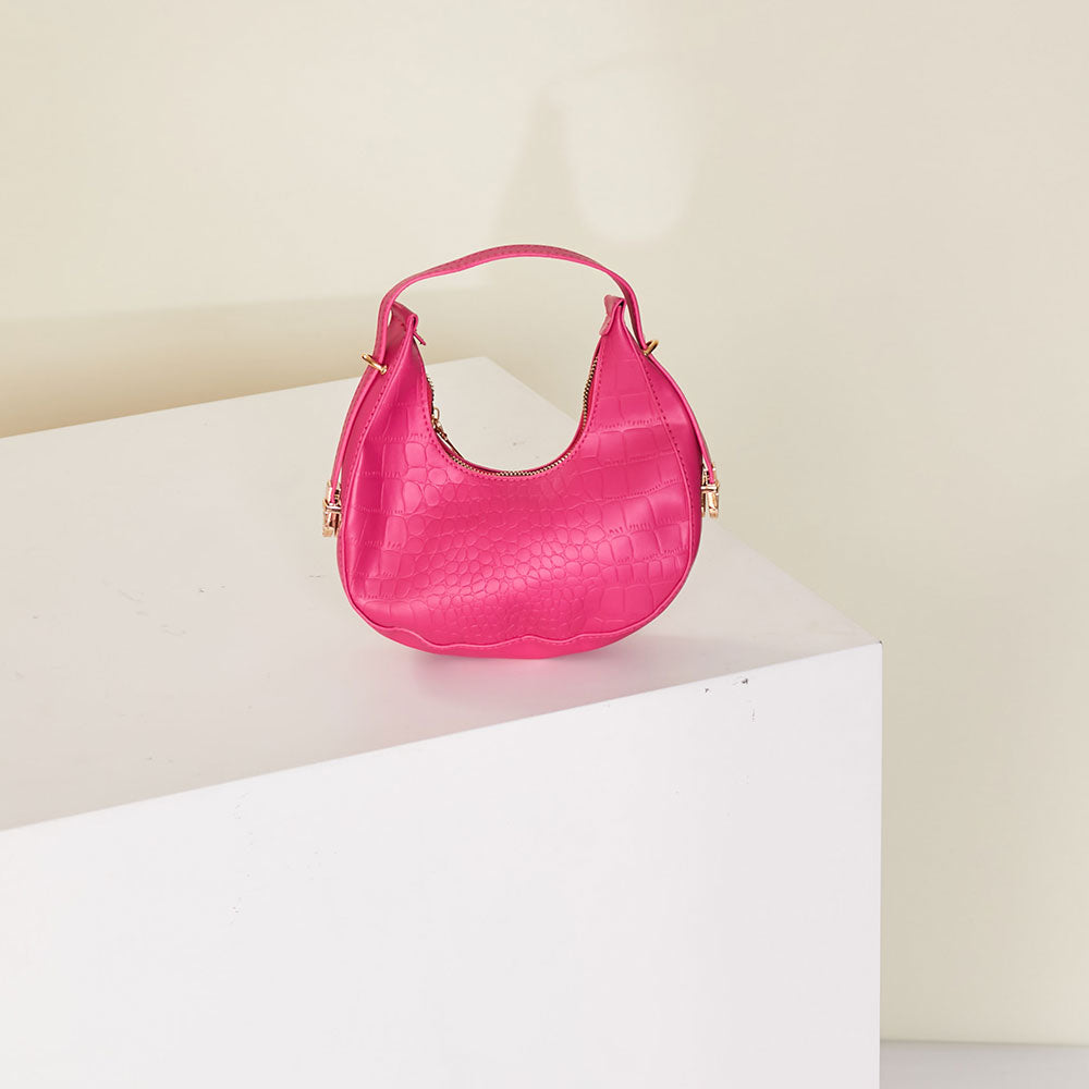 Chantel Hobo Bag (Neon Pink)