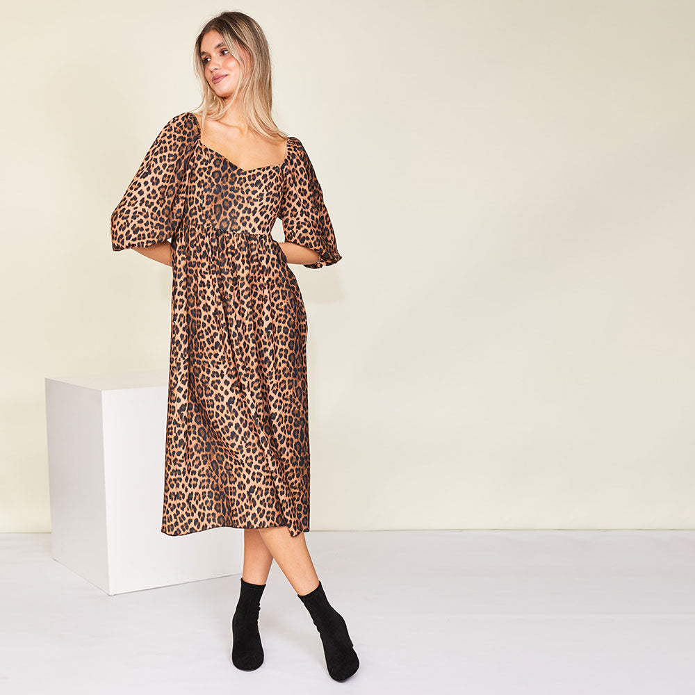 Kadie Leopard Dress (Classic)
