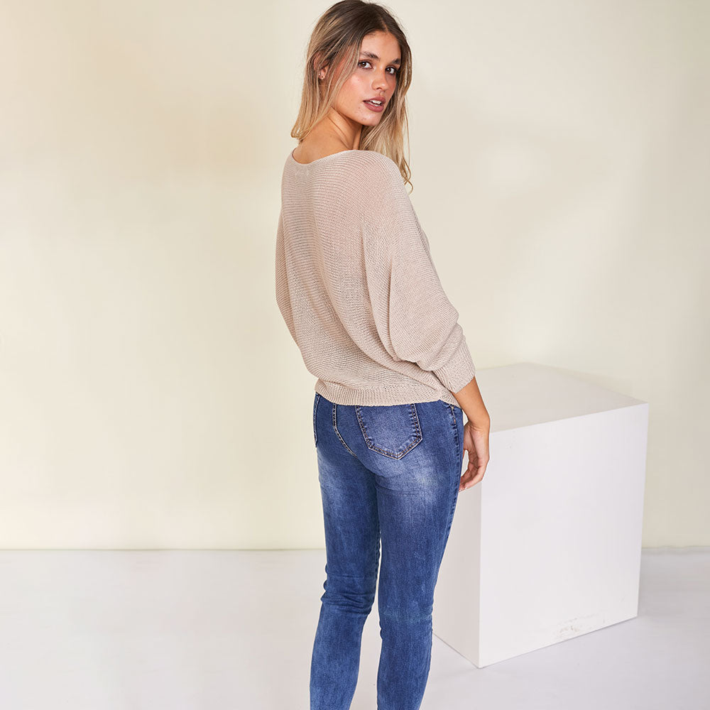 Bari Top (Beige) - The Casual Company