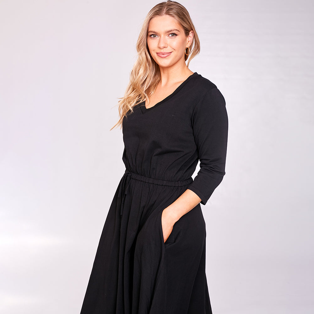 Ava Dress (Black) - The Casual Company