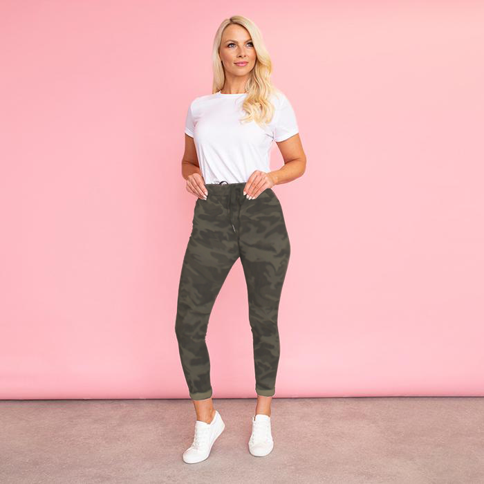 Sia Relaxed Stretch Jogger (Army)
